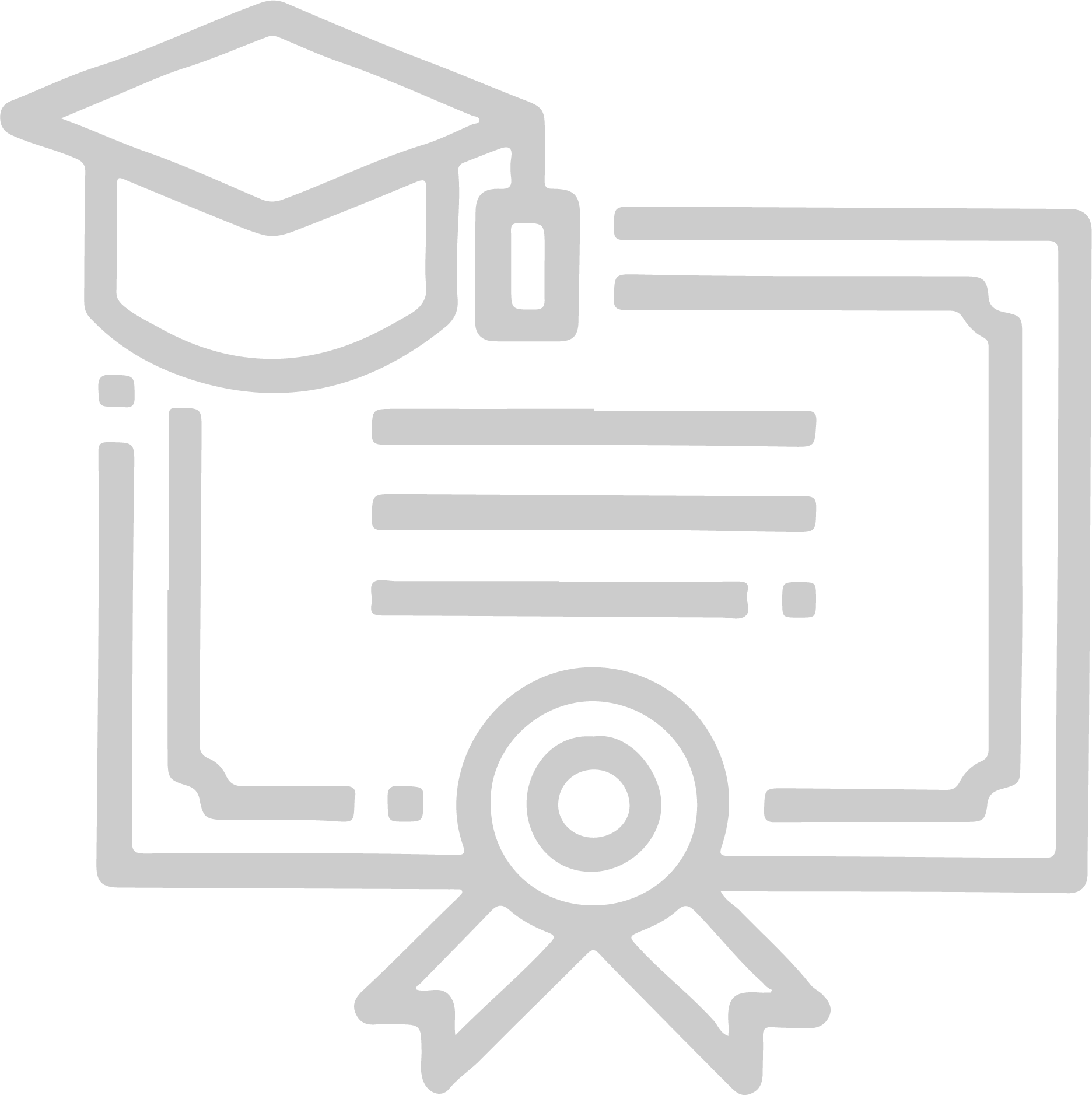 Icône de chapeau de diplômée et de diplôme.
